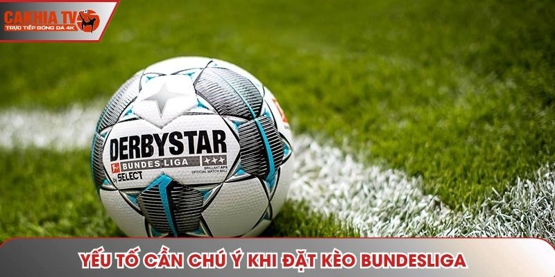 Yếu tố cần chú ý khi đặt kèo Bundesliga
